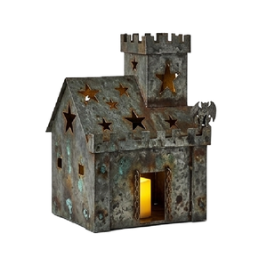 Portavelas de metal galvanizado rústico, estilo vintage, para velas de té, ideal para la mesa en Navidad, ¡muy vendido! - Product Image 4