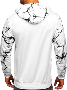 European American Style <b>Men's</b> 100% Cotton Breathable V-neck Loose Fit Embroidered Star Pattern Autumn <b>Cardigan</b> Sweatshirt <b>Pocket</b> - Product Image 5