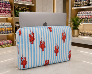 Leopard Print Quilted Luxury Laptop <b>Sleeve</b> with Zipper Closure Durable Lightweight Eco-Friendly Soft Casual Case for Laptops - Product Image 1
