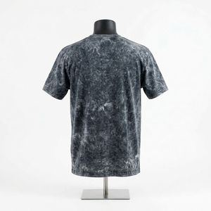 เสื้อยืดผู้ชายแบบสั่งทำพิเศษ ล้างสีแบบแอซิดวอช ผ้าฝ้าย 100% ดีไซน์ทันสมัย เสื้อยืดผู้ชายทรงหลวมไหล่ตก ล้างสีแบบแอซิดวอช - Product Image 5
