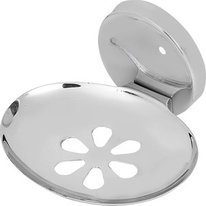 Porte-savon contemporain en acier inoxydable, porte-savon minimaliste en métal pour comptoir de salle de bain - Product Image 1