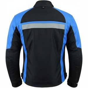 Blouson de moto unisexe léger en cuir et Cordura, motif imprimé, grande taille, respirant, séchage rapide pour la moto et les courses automobiles - Product Image 2