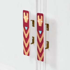 Poignées de tiroir décoratives en bois d'acacia pour enfants, poignées de commode Ironman pour chambre d'enfant, poignées de porte pour enfants, vente en gros - Product Image 2