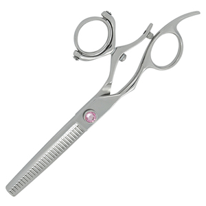 Tijeras de Peluquería de Cobalto con 32 Dientes, Tijeras de Adelgazamiento de Cabello de Acero Inoxidable con Doble Eje Giratorio para Cuidado del Cabello en Salón y Uso Doméstico Manual - Product Image 4