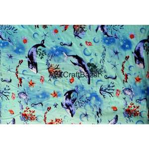 Tissu en coton 100% écologique, tissé, léger, respirant, à séchage rapide, imprimé en bloc, fil 60S60S, pour vêtements féminins et pour filles - Product Image 6