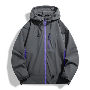 <b>Men's</b> <b>White</b> Non-Hooded Eco-Friendly Windproof Waterproof Puffer <b>Jacket</b> Green Zipper Casual Winter Outerwear Polyester Shell - Product Image 3