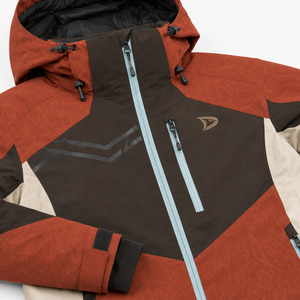 Veste de ski imperméable à capuche pour homme, en polyester color-block, technologie Tex, fermeture éclair sur le devant, pour les activités de plein air - Product Image 5