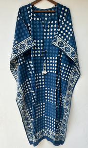 Digital Printing Cotton Sleeveless <b>Kaftan</b> Lightweight Summer Casual Lounge Dress Bohemian Floral Womens Resort Wear Maxi Naaz - Product Image 3