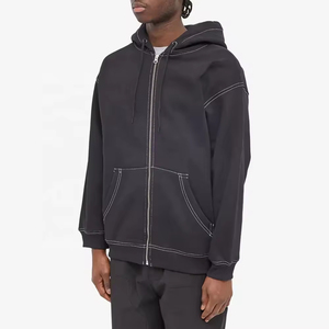 Sudadera con capucha y sudadera para hombre de alta calidad, precio mayorista, con bordado personalizado y estampado en relieve, tallas grandes, ropa masculina en blanco de talla grande - Product Image 1