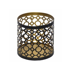Elegante Portavelas de Metal, Centro de Mesa Decorativo para Hogar, Oficina, Cafetería y Restaurante - Product Image 1