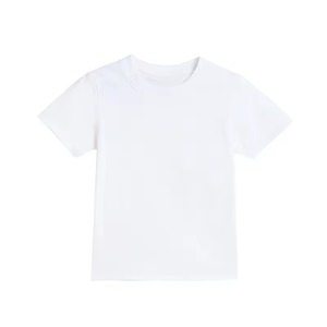 Camiseta de Manga Corta con Cuello Redondo y Estampado Gráfico para Niños, Tela de Algodón Peinado de 160g, Suave y Transpirable, Cómoda para Uso Diario Informal - Product Image 1