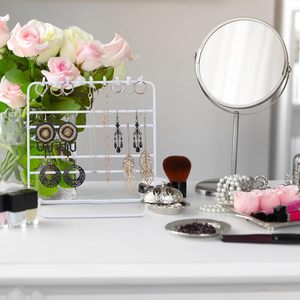 Classy Handmade Metal Necklace Display Stand Multi Section Jewelry Organizer for Elegant Showcase - Product Image 6