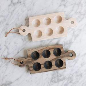 Classic Premium <b>Eco</b>-Friendly Wooden <b>Egg</b> Storage Rack Handle Dishwasher Freezer Safe for Fresh Chicken <b>Eggs</b> Farmhouse Kitchen - Product Image 1