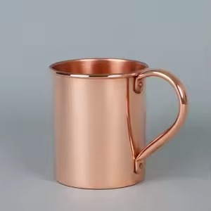 Vaso Moscow Mule de Acero Inoxidable Sólido con Recubrimiento de Cobre - Product Image 5