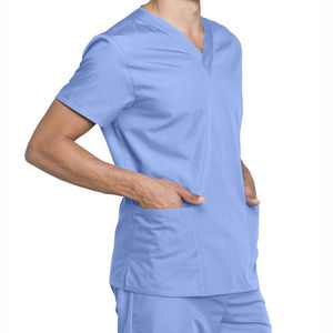 Wholesale High Quality Medical <b>Doctor</b> Nurse Suits Scrubs Uniforms <b>Sets</b> Custom Logo Men Women's Plain Hospital Surgical Knitted - Product Image 4