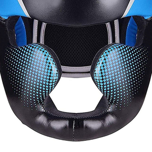 Protège-tête de boxe en cuir de haute qualité avec conception élastique pour l'entraînement sportif et l'exercice - Équipement athlétique unisexe - Product Image 6