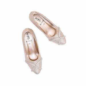 Escarpins fantaisie dorés pour fille KD0923 - Product Image 1