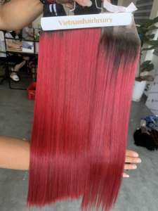 Vietnam 28-Inch Bone Straight Remy Lace Front Peluca Natural Soft Wave Style Extensiones de cabello humano crudo a precio - Product Image 3