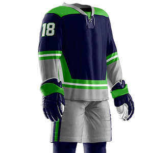 Tenues d'entraînement de hockey sur glace 7V7 à manches longues 2026, 100 % polyester, haute qualité, couleur et logo personnalisables, en stock - Product Image 6