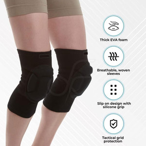 High Density Knee <b>Pads</b> <b>Cushion</b> Impact Protection Flexible Design Breathable Material Fitness Workout Use - Product Image 2