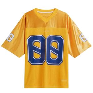 Maillot de football américain personnalisé en mesh, uniforme d'équipe surdimensionné, t-shirt de sport respirant, vêtement de performance à séchage rapide, OEM - Product Image 6