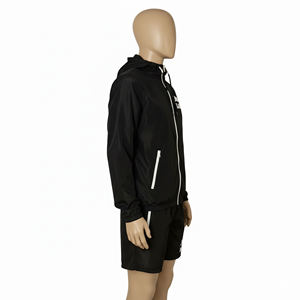 Customzie Windbreaker Hoodie & <b>Shorts</b> Set High Street Breathable Lightweight Nylon Double Lined Durable <b>Men's</b> Windbreaker Sets - Product Image 5