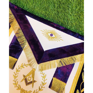 Delantal Masónico Morado de Alta Calidad - Product Image 2