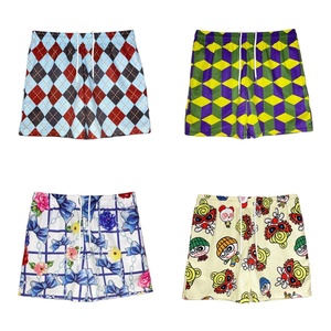 Hakoneko Men's <b>Vintage</b> Striped Printed Character Board Shorts Quick Dry Elastic Waist Casual Swim Shorts 100% Polyester Woven - Product Image 3