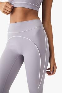 Conjunto Deportivo OEM de 2 Piezas para Mujer, Estilo Sexy con Sensación de Segunda Piel, Bra Deportivo y Pantalones Largos Levanta Glúteos para Yoga y Fitness de Invierno - Product Image 3