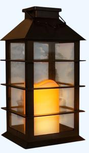 Lámpara de Metal para Exteriores con Acabado Negro Mate, Decoración para el Hogar Más Vendida, Lámpara de Metal y Vidrio de Estilo Moderno Personalizada - Product Image 4