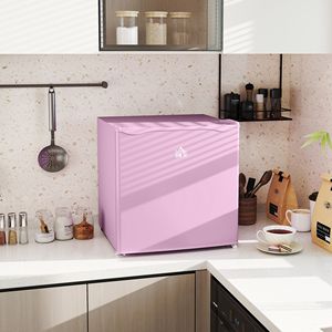 1.1 Cu.Ft Compact Upright <b>Freezer</b> <b>Mini</b> Countertop <b>Freezer</b> with Removable Shelves in Pink Color - Product Image 2