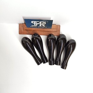 Mango de Herramienta Ecológico de Cuerno de Búfalo Liso y Redondeado, Hecho a Mano, Negro Pulido, para Herramientas Personalizadas y Proyectos de Artesanía - Product Image 4