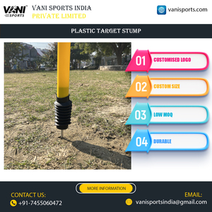 Obstáculo de plástico flexible para críquet con resorte, para entrenamiento de bateo y lanzamiento, para mejorar la precisión, equipo deportivo - Product Image 4