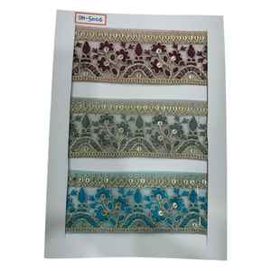 Dentelle en coton brodée de qualité supérieure, fabriquée à partir de fils de coton doux et durables. - Product Image 1