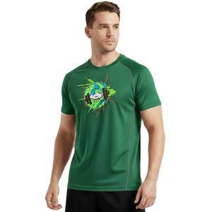 T-shirts de sport à col rond pour hommes, respirants, légers, en tissu doux, idéaux pour la salle de sport ou la course à pied, export OEM, vente en gros - Product Image 5