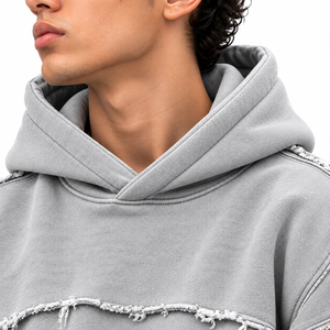 Conjunto de Sudadera con Capucha Oversize Desgastada y Pantalones Jogger Holgados para Hombre - Product Image 5