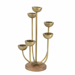 Support de bougie parfumée en métal de luxe, design unique, vente en gros, pour mariage, Pâques, décoration intérieure, écologique, fait main, durable - Product Image 2