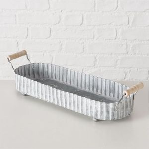 Handmade <b>Oval</b> Enamel Metal Serving Tray Decorative Iron Platter for <b>Coffee</b> <b>Table</b> Home Decor Luxury Two Tone Gradient Food Tray - Product Image 5