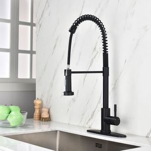 Rubinetto da Cucina Moderno in Acciaio Inox 304 Spazzolato con Doccetta Estraibile e Valvola in Ceramica - Product Image 5