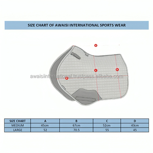Wholesale Custom Breathable Wool Blend Saddle Pad Fleece Polyester Filling High Quality Horse Riding Dressage Jumping <b>Equestrian</b> - Product Image 3
