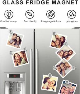 High Quality Personalized Glass Strong Magnetic Refrigerator Magnet Fridge Magnets for <b>Kitchen</b> Whiteboard Classroom - Product Image 3