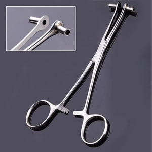 Pinza para Septum JIESIBO de 6 Pulgadas, Acero Inoxidable, con Ranuras y Extremos Abiertos, Herramienta Quirúrgica Profesional para Perforaciones Corporales, con Certificación CE e ISO - Product Image 5