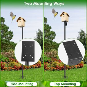 Set Palo per Casetta per Uccelli Resistente da 200 cm, Altezza Regolabile, Base a 5 Punte, Kit di Montaggio per Mangiatoia per Uccelli da Giardino di Qualità - Product Image 4
