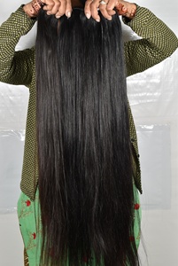 Produit 100% authentique, prix de gros, mèches de cheveux humains indiens Remy vierges bruts, cuticules alignées, extensions lisses, douces et soyeuses - Product Image 6