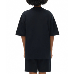 Camiseta de mujer de corte holgado, estilo cropped, con lavado ácido, informal, de manga corta, oversize, estilo vintage urbano, lisa, 100% algodón, 280GSM - Product Image 3