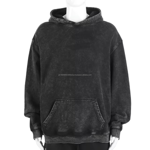 Sudaderas con capucha con cremallera de diseño personalizado de alta calidad, sudaderas con capucha bordadas para hombre, sudaderas con capucha lavadas de algodón 100% de lana de rizo personalizadas - Product Image 2