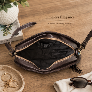 Hand Tooled Genuine Leather Sunflower Round Crossbody Bag for Women Vintage Western Floral Shoulder <b>Purse</b> Handmade Travel <b>purse</b> - Product Image 4