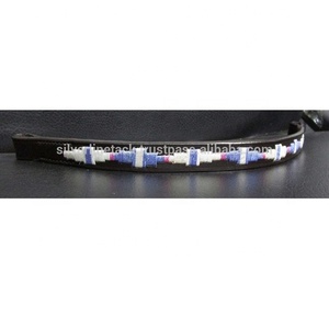 สายคาดหน้าผากม้าหนังแท้ พร้อมปรับแต่งสีและโลโก้ได้ สำหรับใช้งานกีฬาขี่ม้า - Product Image 2