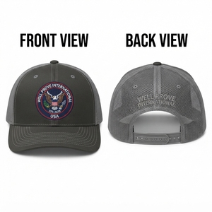 Gorra Trucker Personalizada de 5 Paneles, Lona de 240 g/m², Malla Frontal de 70 g/m², Logotipo Bordado en 3D, Cierre a Presión Ajustable, Unisex, Gris Carbón - Product Image 1