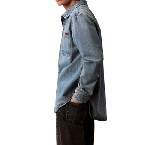 เสื้อเชิ้ตยีนส์ผู้ชายไซส์ใหญ่ ผ้าใส่สบาย ขายส่ง ปรับแต่งได้ มีตัวอย่างฟรี คุณภาพดีที่สุด - Product Image 2